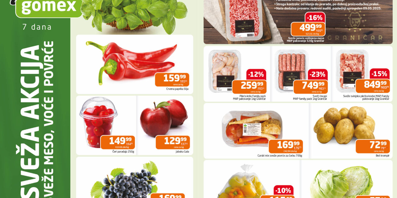 Iskoristite akcije u Gomexovim marketima