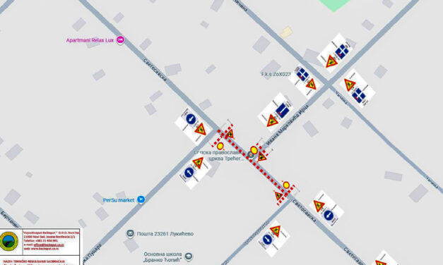 Obaveštenje o rehabilitaciji dela Svetosavske ulice u Lukićevu