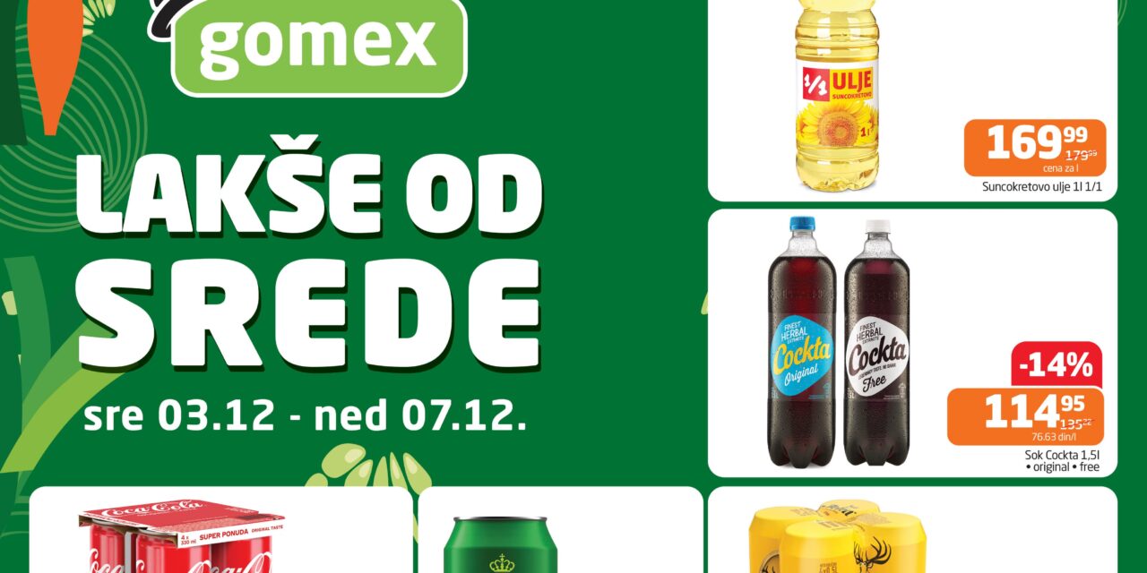 Iskoristite još jednu akciju u Gomexovim marketima