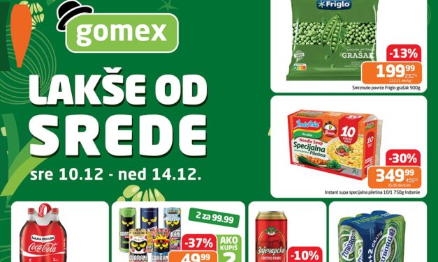 Pogledajte koji proizvodi su na akciji u Gomexovim marketima