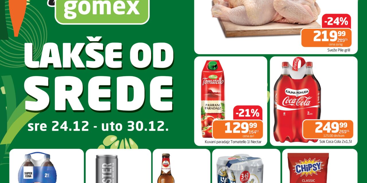 Lakše od srede i Sveža akcija u Gomexovim marketima