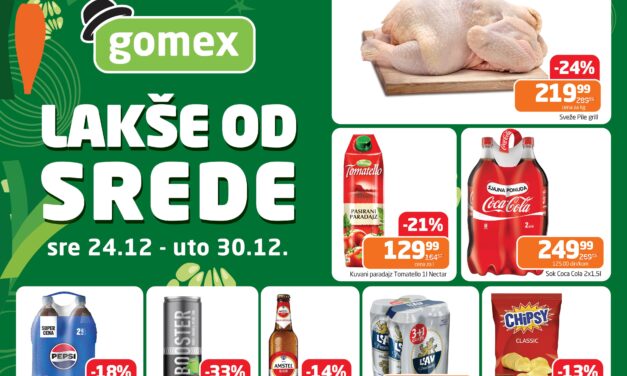 Lakše od srede i Sveža akcija u Gomexovim marketima