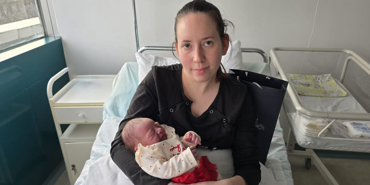 Ksenija Živkov prvorođena beba u Zrenjaninu