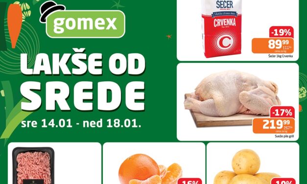 Fresh akcija i Lakše od srede u Gomexovim marketima