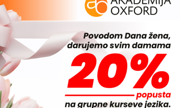 Akademija Oxford: Povodom Dana žena damama 20% popusta na kurseve jezika