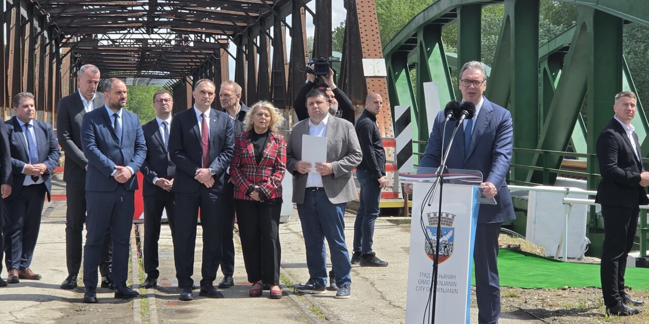 Vučić otvorio novi železnički most preko Tamiša između Orlovata i Tomaševca
