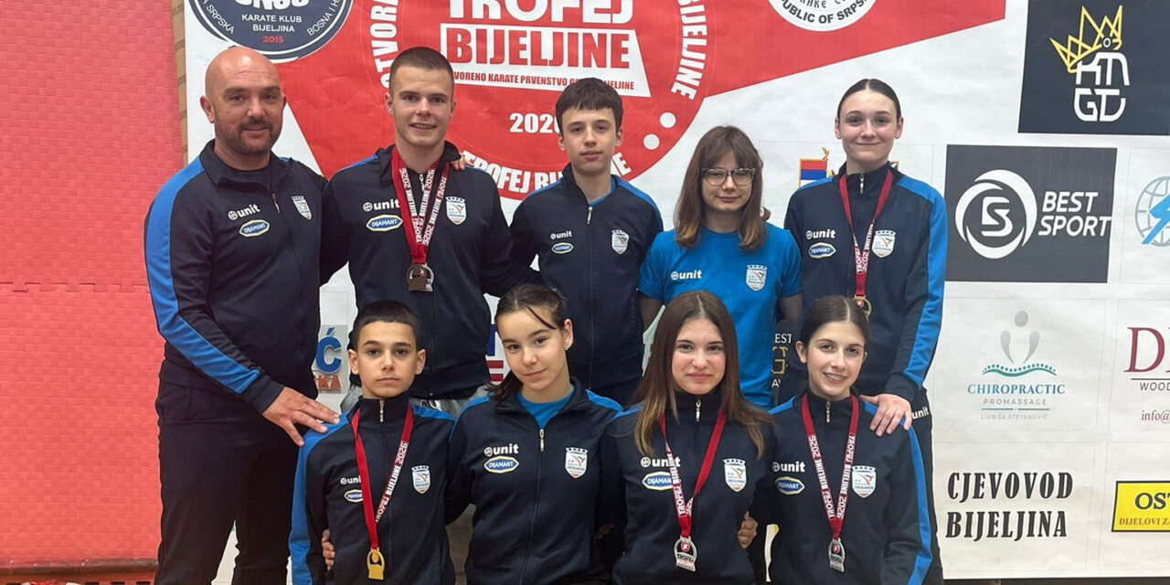 Uspešan nastup karatista na Trofeju Bjeljine i na Državnom prvenstvu