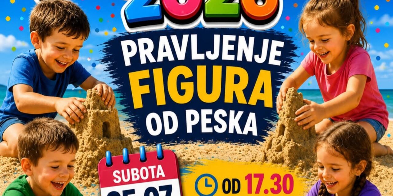 Dovedite mališane na Peskaru i zajedno napravite najlepše figure od peska
