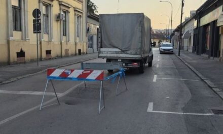 Radovi na sanaciji havarije u Savezničkoj ulici
