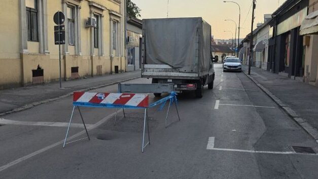 Radovi na sanaciji havarije u Savezničkoj ulici