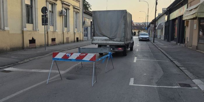 Radovi na sanaciji havarije u Savezničkoj ulici