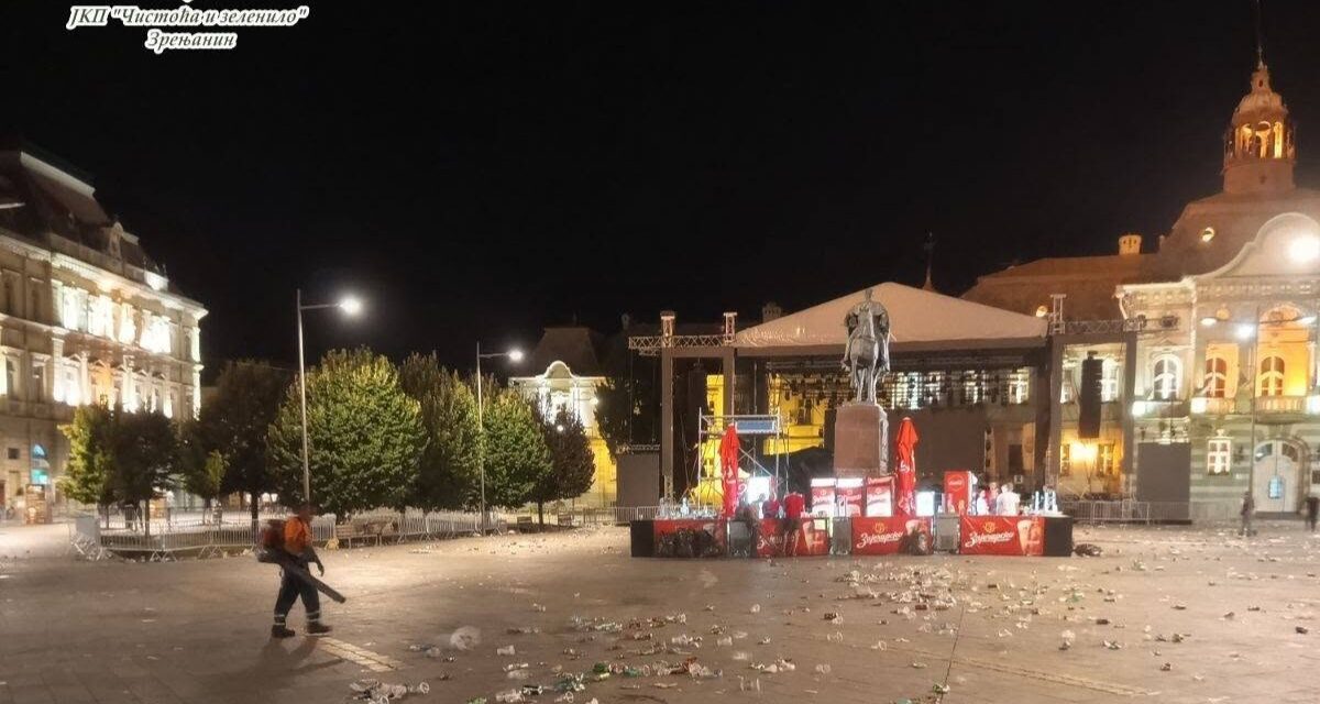 Radnici „Čistoće” maksimalno angažovani tokom „Dana piva”: Uklonjeno oko 600 kubika smeća