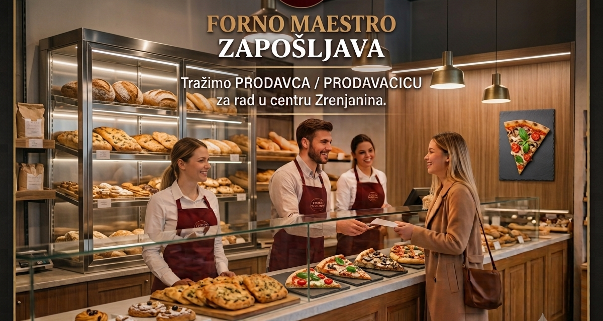 Forno Maestro zapošljava- Potrebna prodavačica/prodavac
