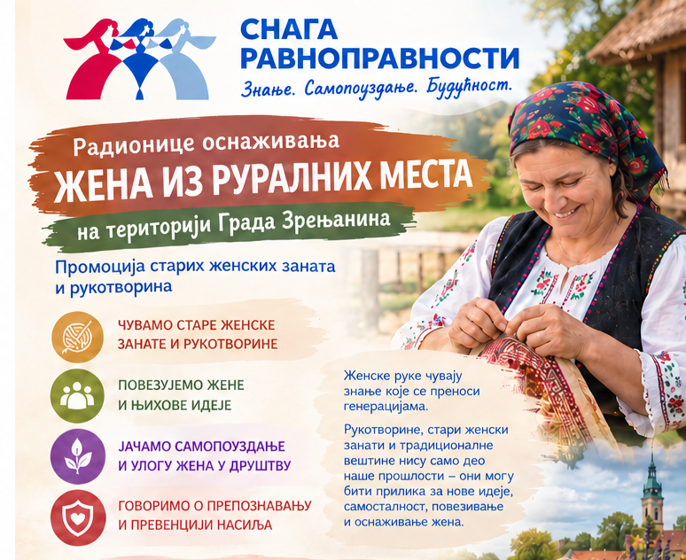 Prva radionica projekta „Snaga ravnopravnosti“ u Zrenjaninu