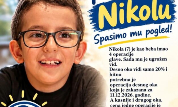 Humanitarna akcija za sedmogodišnjeg Nikolu