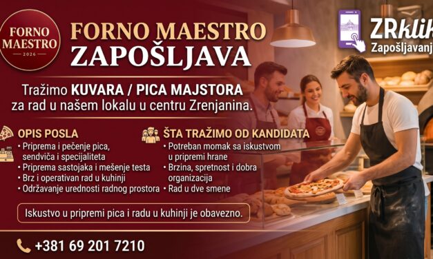 Potreban kuvar-pica majstor