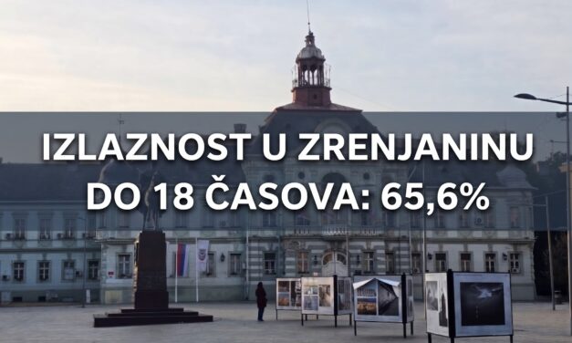 Izlaznost u Zrenjaninu do 18 časova 65,6%